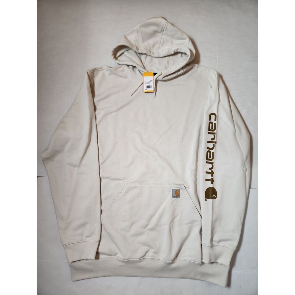 Carhartt Loose Fit Midweight Logo Sleeve Hoodie XL Tall Malt
